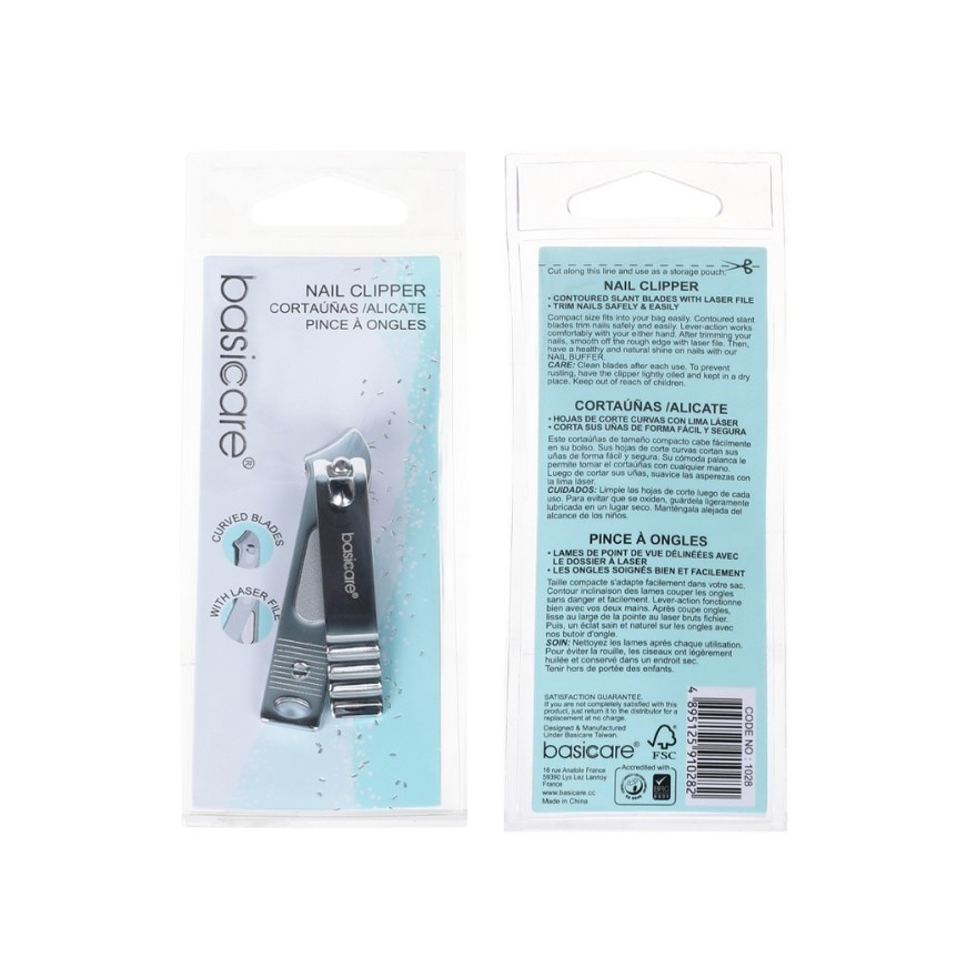BASICARE Nail Clipper Slant Curved image