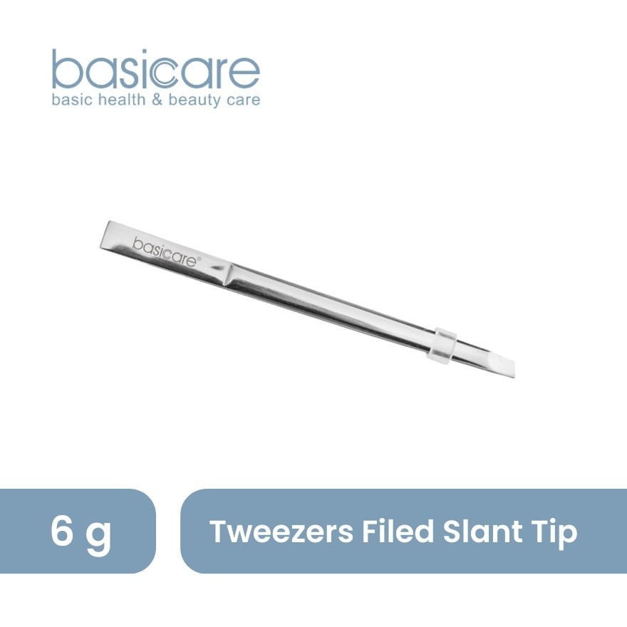 BASICARE Tweezers Filed Slant Tip image
