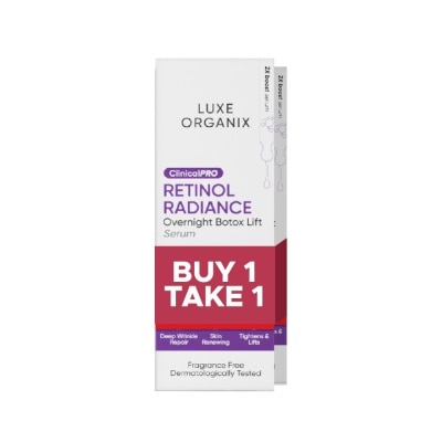 LUXE ORGANIX LUXE ORGANIX Retinol Radiance Serum 30ml Buy 1 Take 1