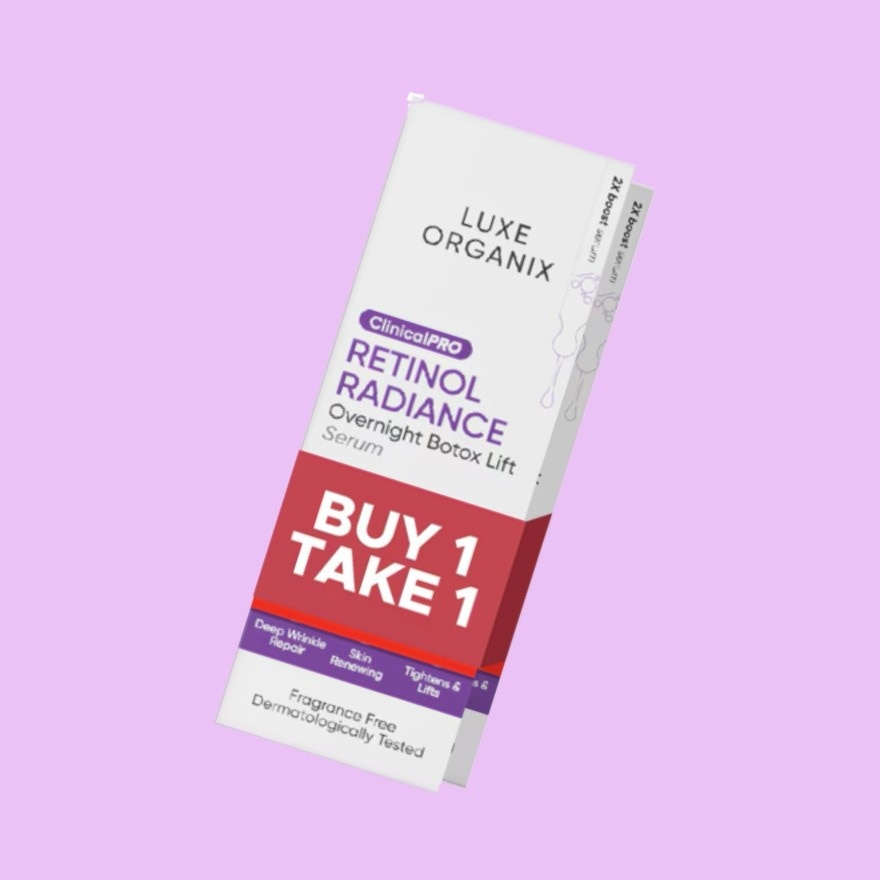 LUXE ORGANIX Retinol Radiance Serum 30ml Buy 1 Take 1