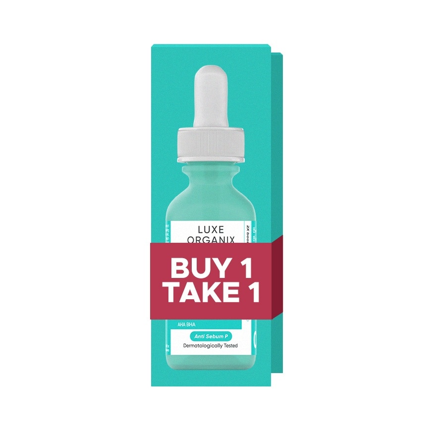 LUXE ORGANIX Miracle Solutions AHA BHA Serum 30ml Buy 1 Take 1