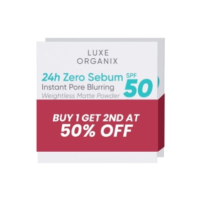 LUXE ORGANIX LUXE ORGANIX 24H Zero Sebum Instant Pore Blurring Weightless Matte Powder Transluscent 15g