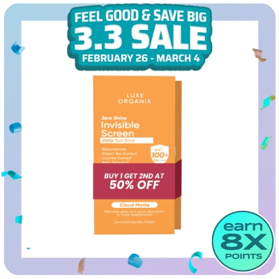 LUXE ORGANIX LUXE ORGANIX Zero Shine Invisible Screen Daily Sun Stick 20g