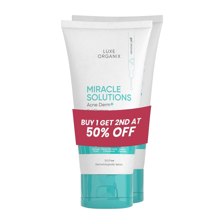 LUXE ORGANIX, LUXE ORGANIX Miracle Solutions AHA/BHA Gel Cleanser 150ml ...