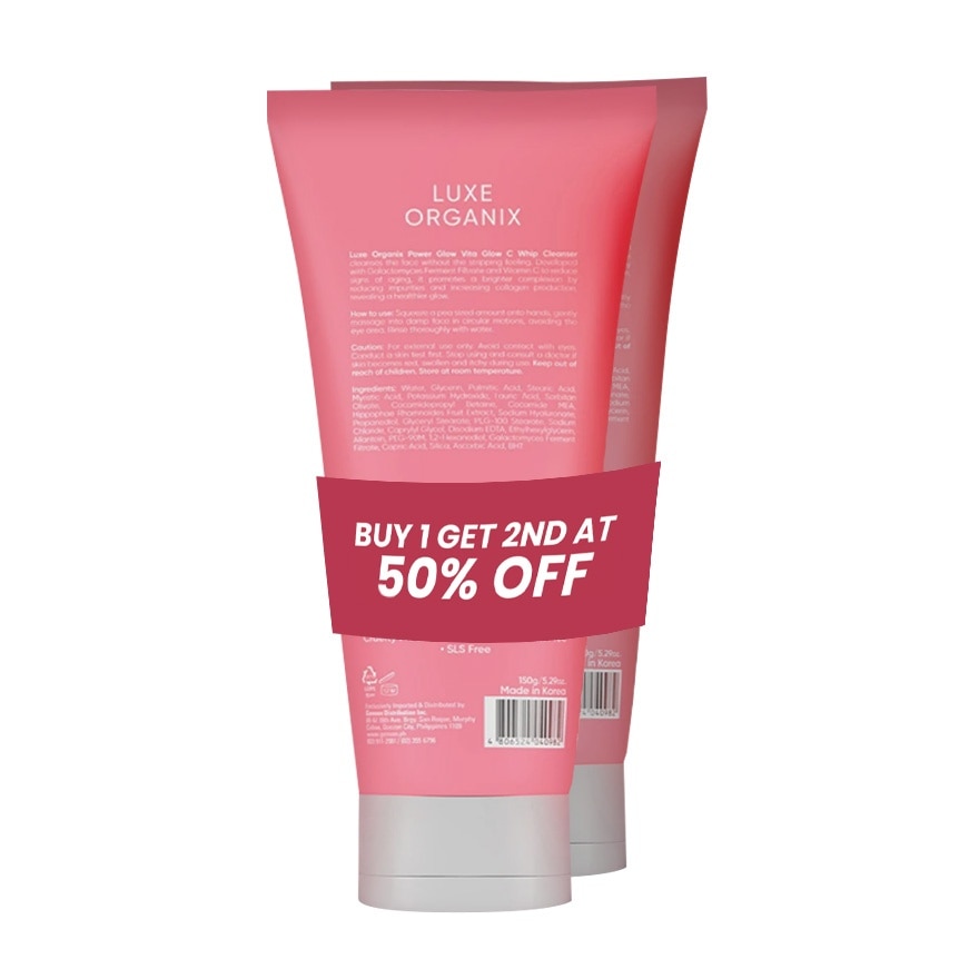 LUXE ORGANIX Power Glow Galactomyces Brightening Vitamin C Cleanser 150ml