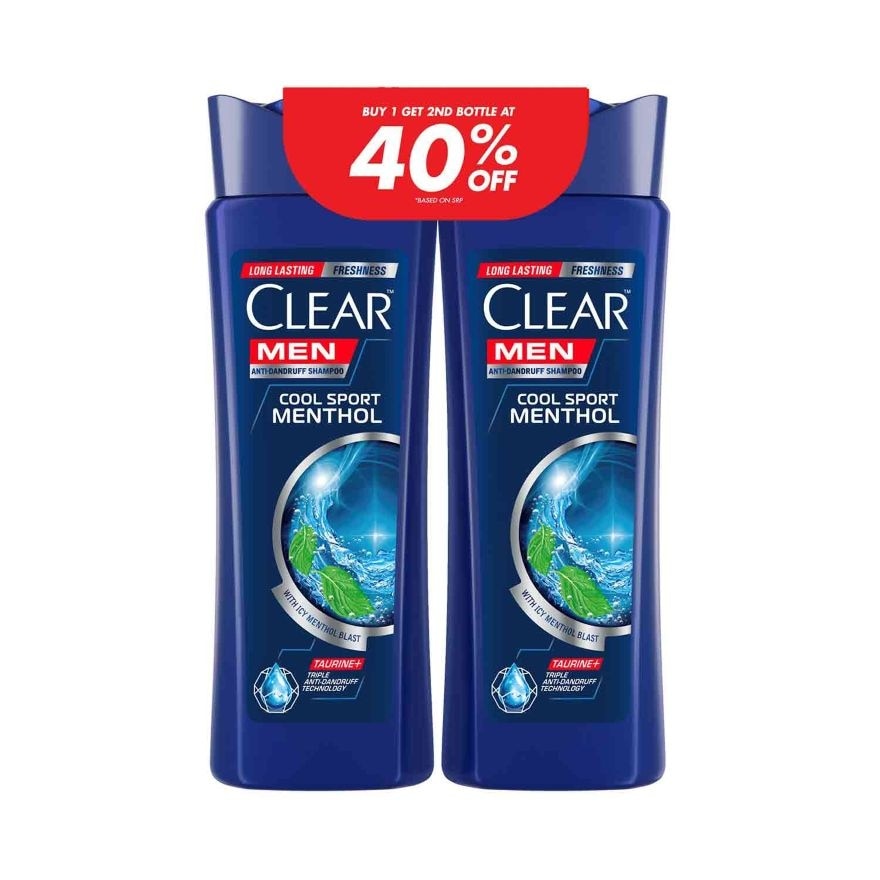 CLEAR Men Shampoo Cool Sport Menthol Multipack 170ml image