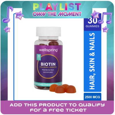 WELLSPRING - WELLSPRING Biotin with Keratin Gummies 30s