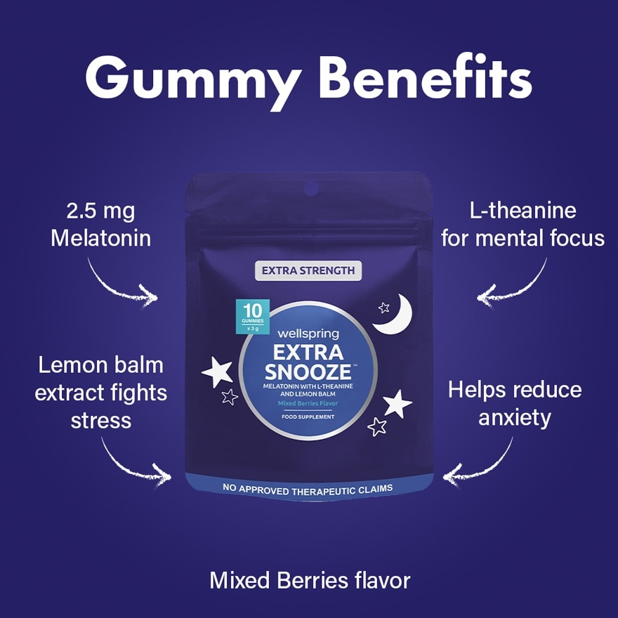 WELLSPRING Extra Snooze Gummies 10s