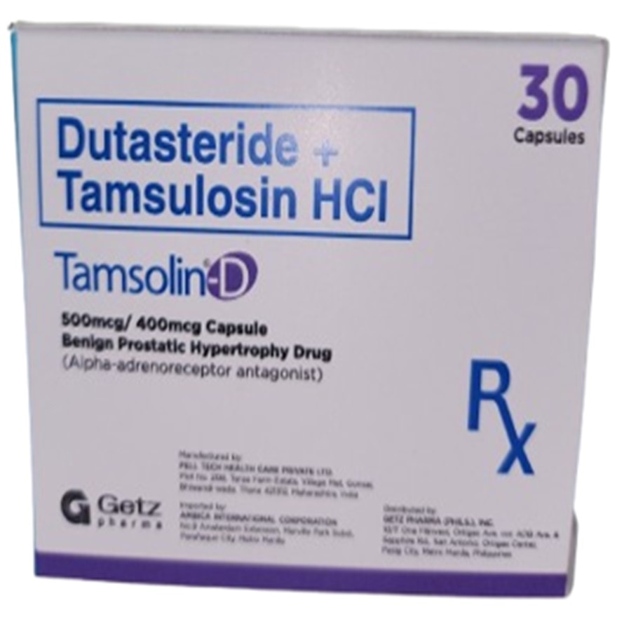 TAMSOLIN D 500mcg/400mcg Sold Per Piece [PRESCRIPTION REQUIRED]
