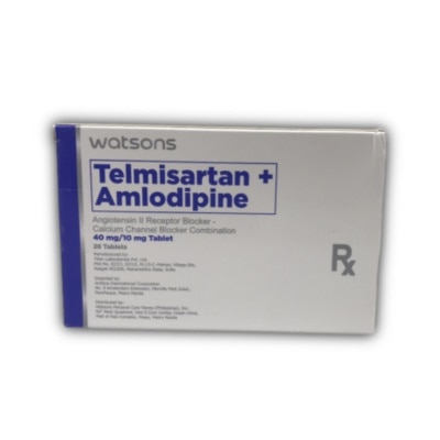 WATSONS GENERICS - WATSONS GENERICS Telmisartan + Amlodipine 40mg/10mg Sold Per Piece [PRESCRIPTION REQUIRED]