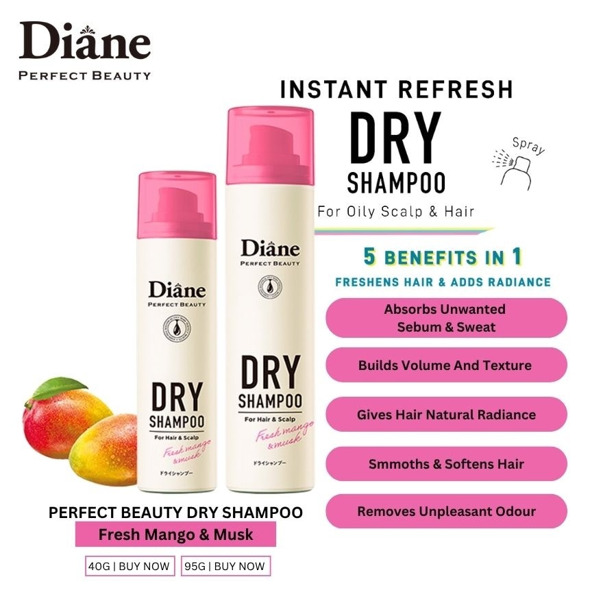 MOIST DIANE Dry Shampoo Mango and Musk 95g