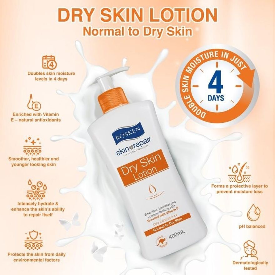 ROSKEN Dry Skin Lotion Vitamin E Tube 75ml