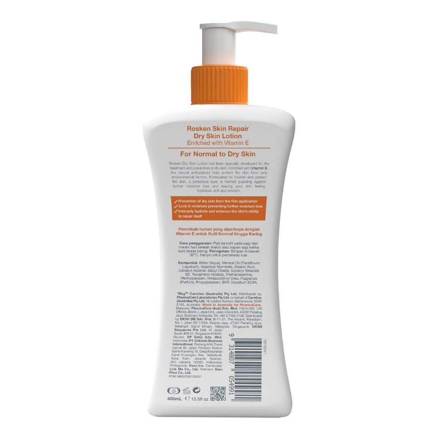 ROSKEN Dry Skin Lotion Vitamin E 400ml