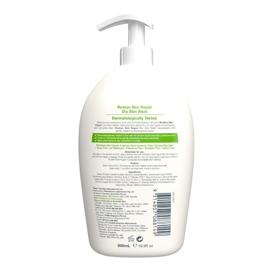 ROSKEN Dry Skin Wash 500ml