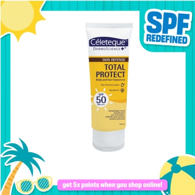 CELETEQUE - CELETEQUE Skin Defense Total Protect Face & Body Sunscreen SPF50 PA++++ 100ml