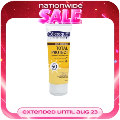 CELETEQUE - CELETEQUE Skin Defense Total Protect Face & Body Sunscreen SPF50 PA++++ 100ml image