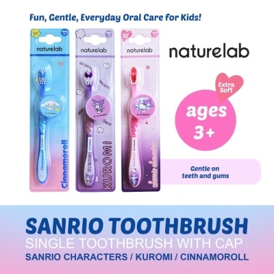 NATURELAB NATURELAB Sanrio Single Toothbrush with Cap Ages 3+