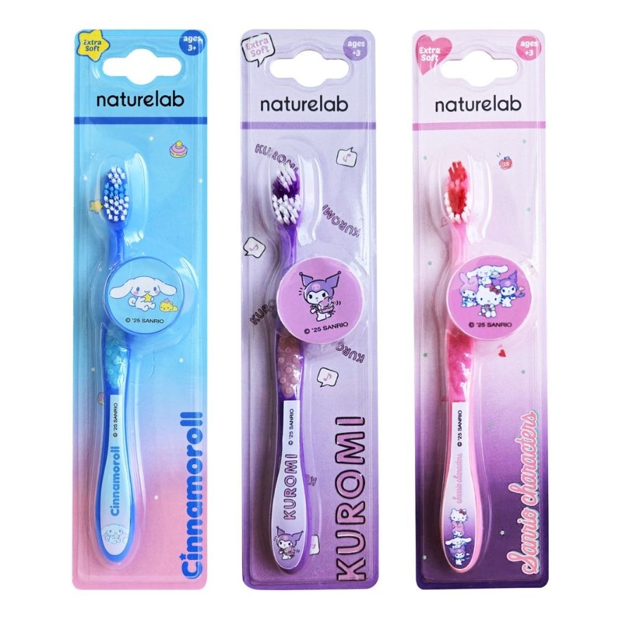 NATURELAB Sanrio Single Toothbrush with Cap Ages 3+