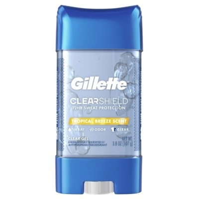 GILLETTE - GILLETTE Clear Shield Tropical Breeze Scent Deodorant Clear Gel 107g