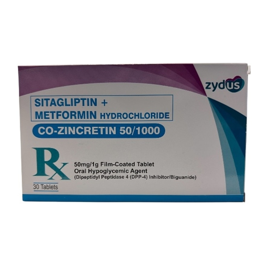 CO-ZINCRETIN 50mg/1g Film-Coated Tablet Sold Per Piece [PRESCRIPTION REQUIRED]