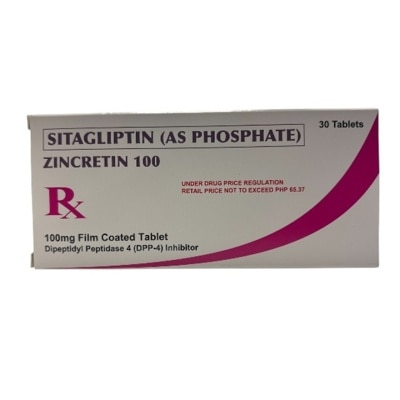 ZINCRETIN ZINCRETIN 100mg Film Coated Tablet Sold Per Piece [PRESCRIPTION REQUIRED]