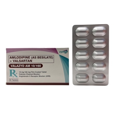 VALAZYD VALAZYD AM 10mg/160mg Film-Coated Tablet Sold Per Piece [PRESCRIPTION REQUIRED]