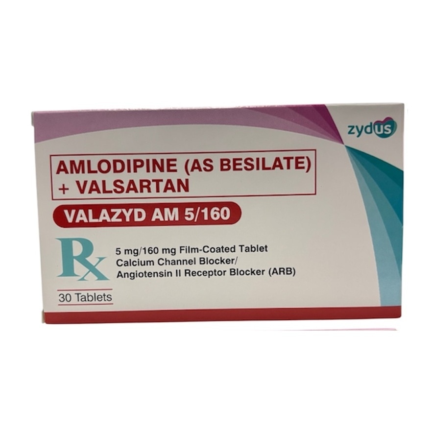 VALAZY AM 5mg/160mg Film-Coated Tablet Sold Per Piece [PRESCRIPTION REQUIRED]