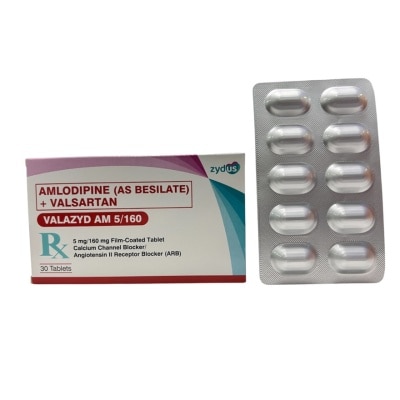 VALAZYD VALAZY AM 5mg/160mg Film-Coated Tablet Sold Per Piece [PRESCRIPTION REQUIRED]