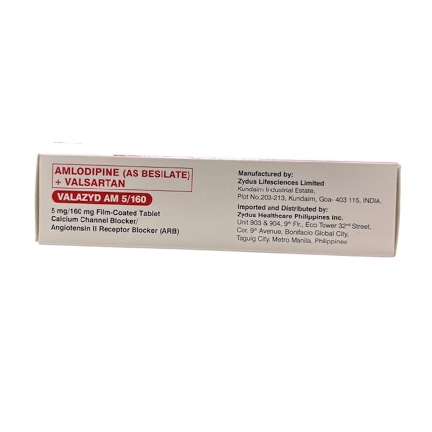 VALAZY AM 5mg/160mg Film-Coated Tablet Sold Per Piece [PRESCRIPTION REQUIRED]