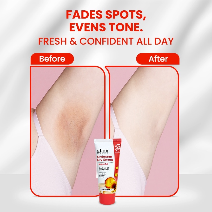 GLAMWORKS Underarm Dry Serum Sunflower & Kojic 50ml