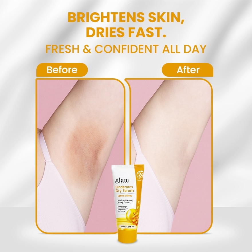 GLAMWORKS Underarm Dry Serum Niacinamide & Honey 50ml