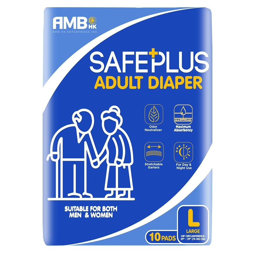 SAFEPLUS Adult Diaper Large 10s