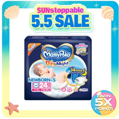 MAMY POKO - MAMYPOKO Day & Night Newborn S 24s