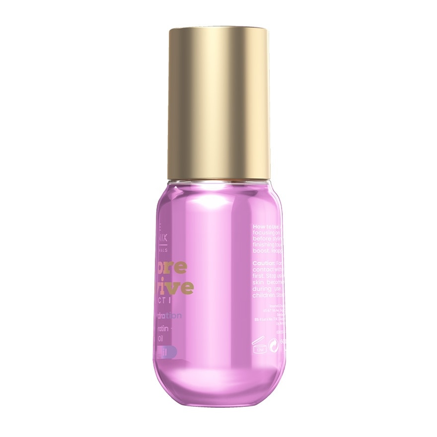 LUXE ORGANIX Restore & Revive Serum Hair Oil Argan Oil + Keratin + Murumuru Oil 60ml