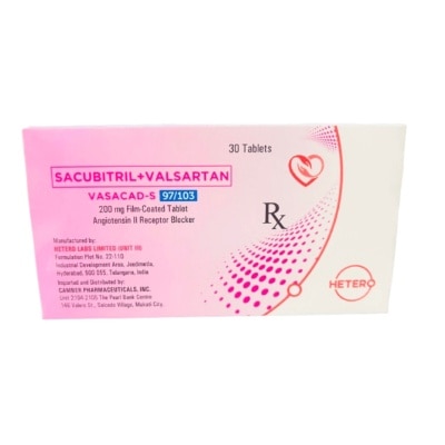 VASACAD S - VASACAD-S 200mg Film Coated Tablet Sold Per Piece [PRESCRIPTION REQUIRED]