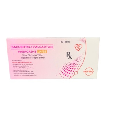 VASACAD S - VASACAD-S 50mg Film Coated Tablet Sold Per Piece [PRESCRIPTION REQUIRED]