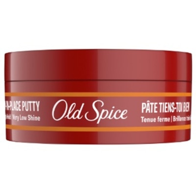 OLD SPICE - OLD SPICE Stay In Place Hair Styling Putty For Men High Hold with Very Low Shine 2.22oz