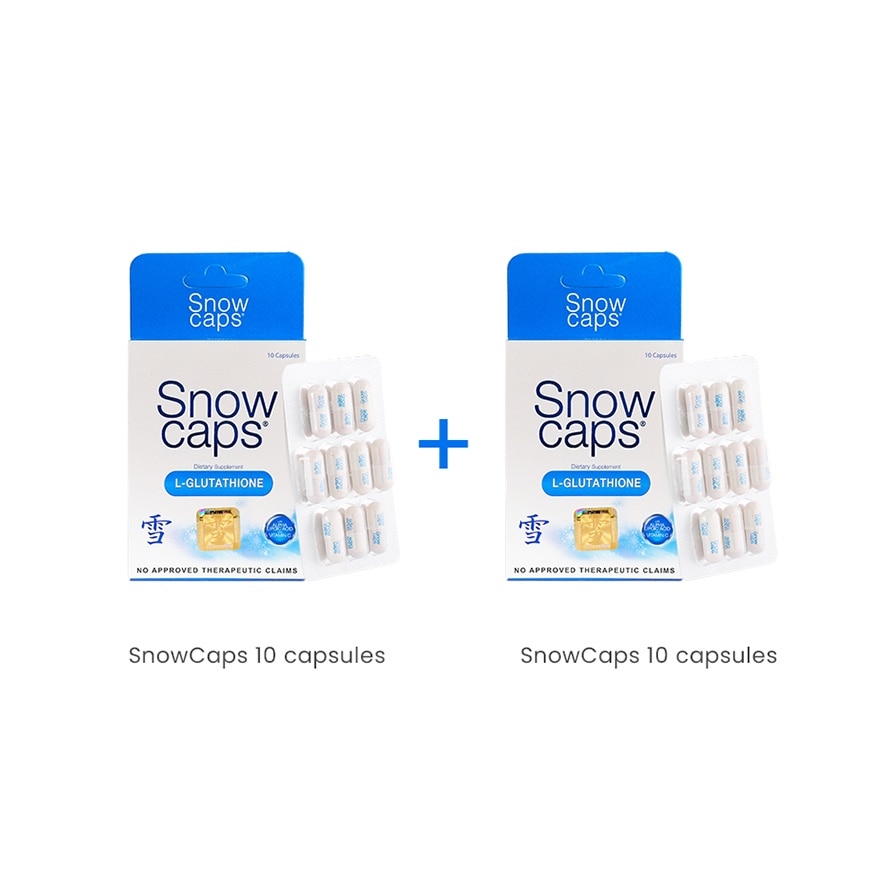 SNOW CAPS Trial Pack 10 Capsules x 2 - Bundle