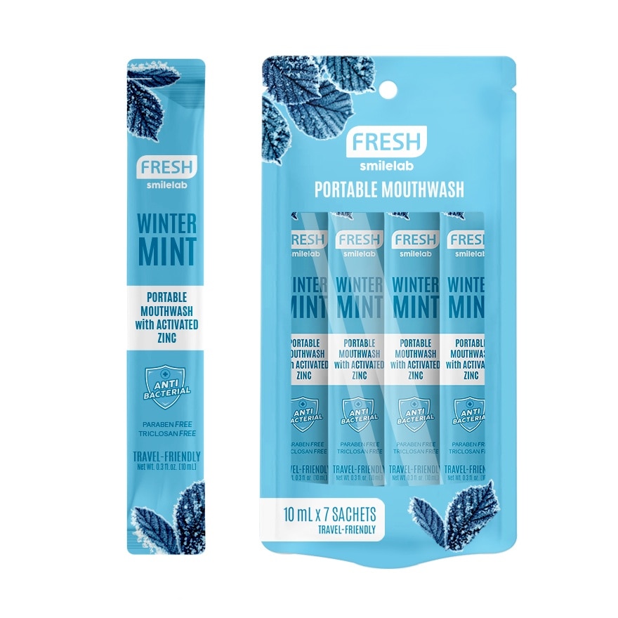 FRESH Smilelab Portable Mouthwash Wintermint 10ml x 7 Sachet