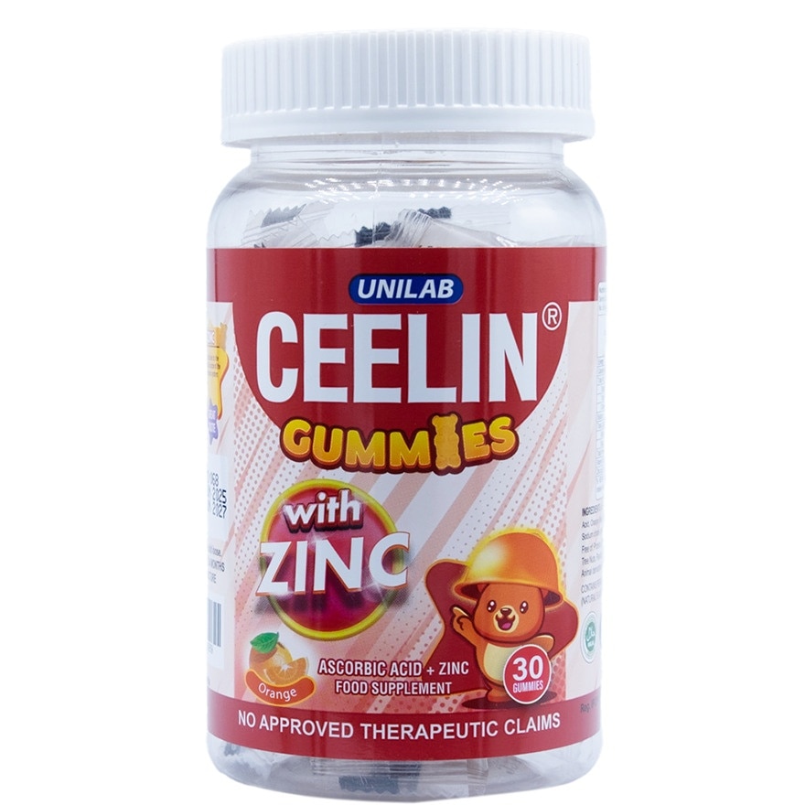 CEELIN Gummies with Zinc Bottle x 30 Tablet