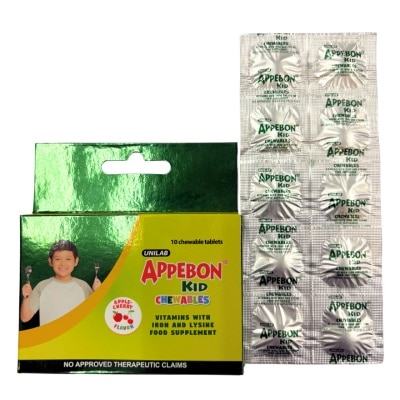 APPEBON, APPEBON Kid Chewable Tablet x 10 Tablet | Watsons Philippines