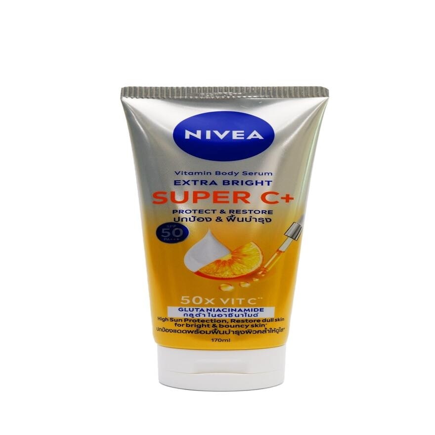 NIVEA Extra Bright Super C+ SPF50 Body Serum 170ml