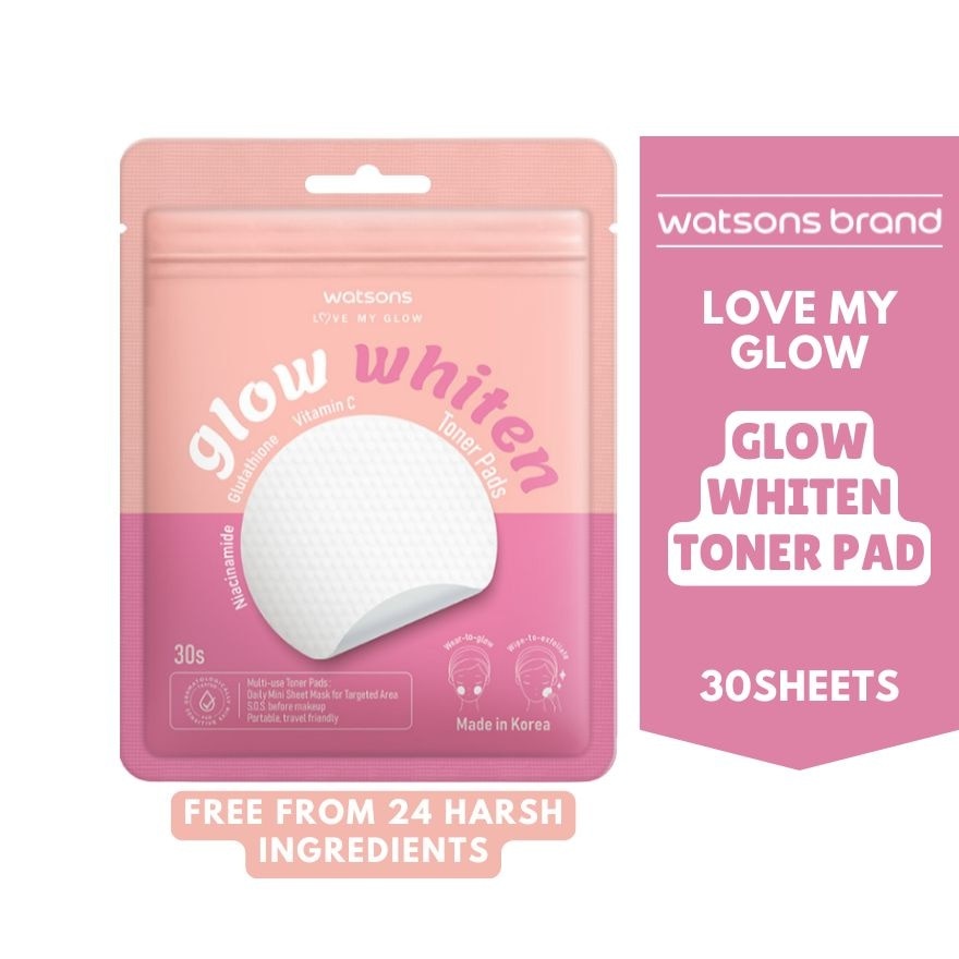 WATSONS Glow Whiten Toner Pad 30 Sheets