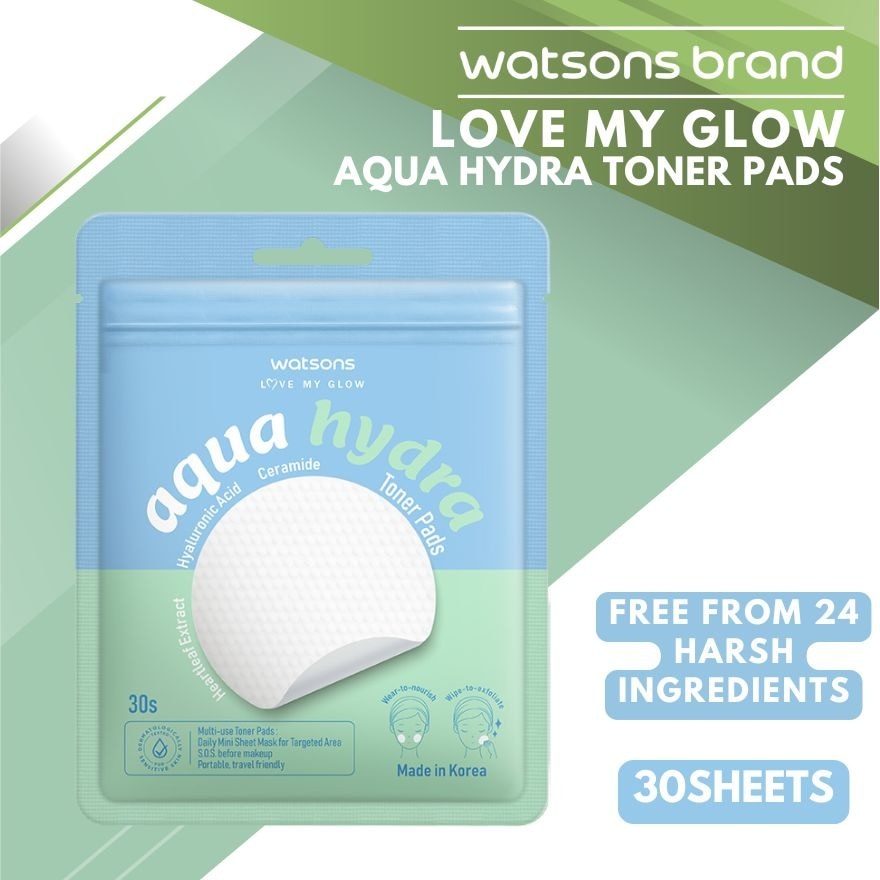 WATSONS Aqua Hydra Toner Pads 30 Sheets