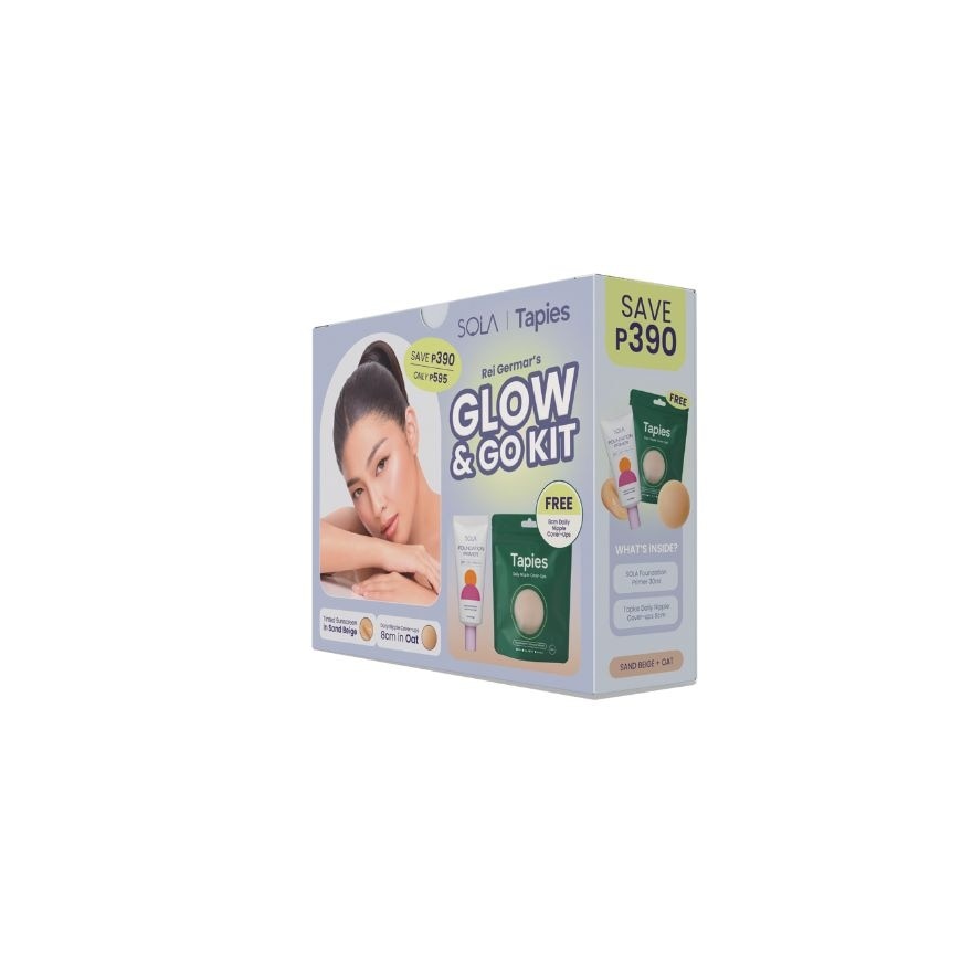 SOLA x Tapies Rei Germars Glow & Go Kit Primer 30ml Sand Beige + FREE Nipple Cover Up Oat image