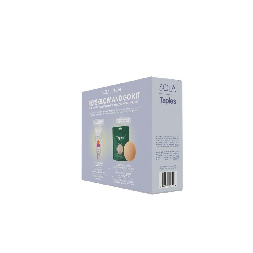 SOLA x Tapies Rei Germars Glow & Go Kit Primer 30ml Sand Beige + FREE Nipple Cover Up Oat image