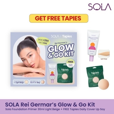 SOLA - SOLA x Tapies Rei Germars Glow & Go Kit Primer 30ml Light Beige + FREE Nipple Cover Up Soy image