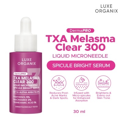 LUXE ORGANIX LUXE ORGANIX DermaPRO Melasma Clear 300 Liquid Microneedle Spicule Bright Serum 30ml