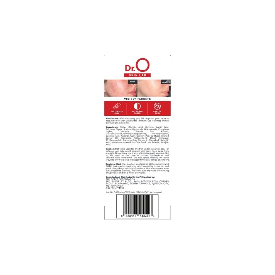 DR. O Skin Lab Peeling Serum Solution 30ml image