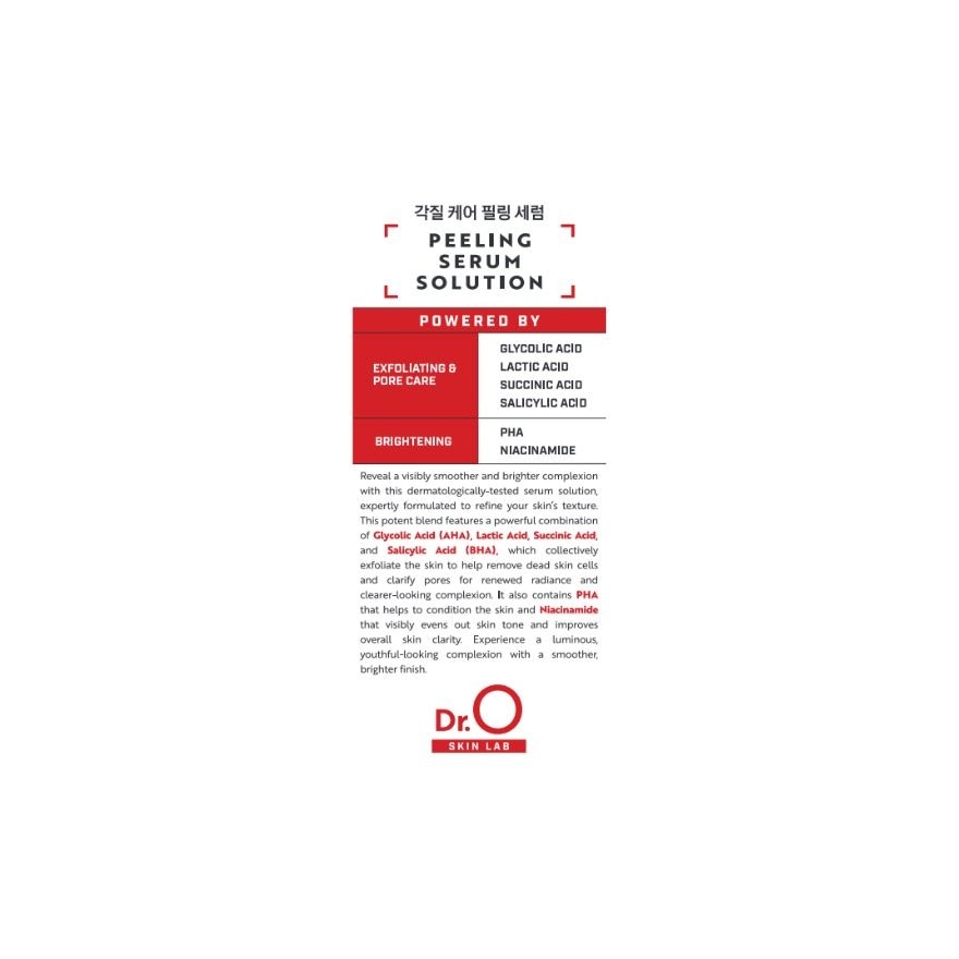 DR. O Skin Lab Peeling Serum Solution 30ml image